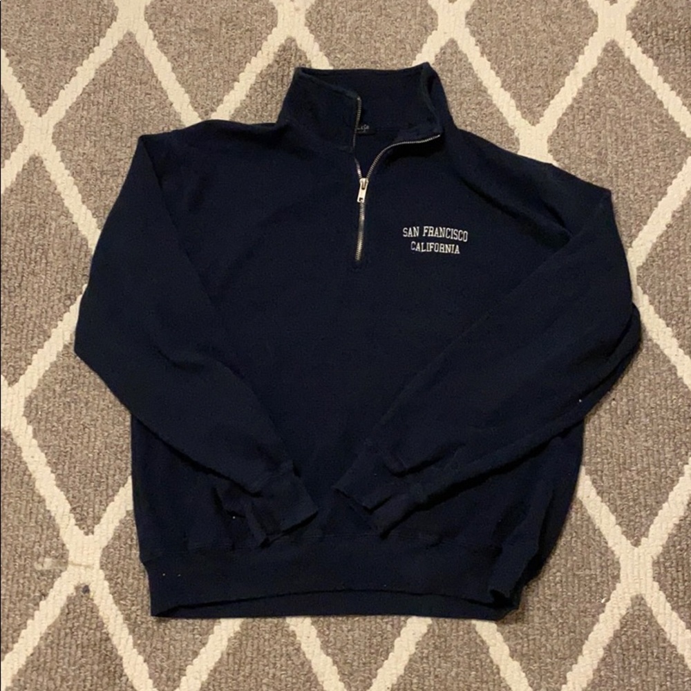Brandy Melville Embroidered Quarter Zip